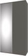 Миниатюра изображения товара Шкаф НК Мебель Stark 2-х дверный / 71579685 (серый графит)