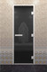 Миниатюра изображения товара Стеклянная дверь для бани/сауны Doorwood Хамам без нижнего порога 81x200 / DW03526 (правая, графит)