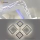 Миниатюра изображения товара Люстра Estares Oval Ice RGB 75W 5S-APP-725x500x93-White/Clear-220-IP20
