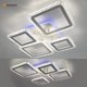 Миниатюра изображения товара Люстра Estares Oval Ice RGB 75W 5S-APP-725x500x93-White/Clear-220-IP20