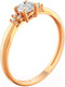 Миниатюра изображения товара Кольцо из розового золота ZORKA 210654.14K.R (р.17, с фианитами)