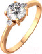 Миниатюра изображения товара Кольцо из розового золота ZORKA 210655.14K.R (р.16.5, с фианитами)