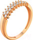 Миниатюра изображения товара Кольцо из розового золота ZORKA 210708.14K.R (р.17.5, с фианитами)