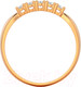 Миниатюра изображения товара Кольцо из розового золота ZORKA 210709.14K.R (р.16.5, с фианитами)