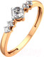 Миниатюра изображения товара Кольцо из розового золота ZORKA 210876.14K.R.ZZ (р.17, с фианитами)