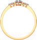 Миниатюра изображения товара Кольцо из розового золота ZORKA 210876.14K.R.ZZ (р.17, с фианитами)