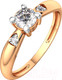 Миниатюра изображения товара Кольцо из розового золота ZORKA 2101205.14K.R.ZZ (р.17, с фианитами)