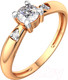 Миниатюра изображения товара Кольцо из розового золота ZORKA 2101205.14K.R.ZZ (р.17, с фианитами)