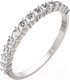 Миниатюра изображения товара Кольцо из белого золота ZORKA 2101274.14K.W.ZZ (р.16.5, с фианитами)