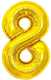 Миниатюра изображения товара Воздушный шар Meshu Цифра 8 / MS_51222 (золотой)