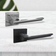 Миниатюра изображения товара Ручка дверная Trodos 551 серия 03 Slim (черный)