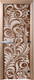 Миниатюра изображения товара Стеклянная дверь для бани/сауны Doorwood Хохлома 70x190 / DW01689 (бронза, коробка хвоя)