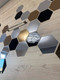 Миниатюра изображения товара Зеркальная стеновая панель MirrorWall Гексагон (серебристый)