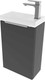 Миниатюра изображения товара Тумба под умывальник ЗОВ Монови Слим 40 / S40LG0LG9268 (антрацит)
