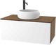 Миниатюра изображения товара Тумба под умывальник ЗОВ Кито 70 / K70LA0MWMC-LDSPA (аттик/белый матовый)
