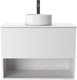 Миниатюра изображения товара Тумба под умывальник ЗОВ Кито-2 60 / 2K60LW0MWMC-LDSPW (белый матовый)