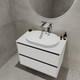 Миниатюра изображения товара Тумба под умывальник ЗОВ Парма 100 / P100LWP0MWMC1B-LDSPW (белый матовый)