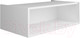 Миниатюра изображения товара Тумба под умывальник ЗОВ Кито-2 100 / 2K100LW0MRMC-LDSPW (белый/тростник)
