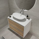 Миниатюра изображения товара Тумба под умывальник ЗОВ Парма 80 / P80LWP0MHMC1A-LDSPW (белый/галифакс)