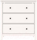 Миниатюра изображения товара Комод Mio Tesoro Сага 3 ящика 2.08.02.020.1 (белый)