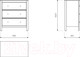 Миниатюра изображения товара Комод Mio Tesoro Сага 3 ящика 2.08.02.020.1 (белый)