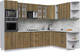 Миниатюра изображения товара Кухонный гарнитур Интерлиния Берес 1.88x3.0 ВТ правая (дуб вотан/дуб вотан/серый каспий)