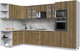 Миниатюра изображения товара Кухонный гарнитур Интерлиния Берес 1.68x3.4 ВТ левая (дуб вотан/дуб вотан/серый каспий)