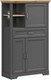 Миниатюра изображения товара Шкаф Black Red White Jasmin REG3D1S с подсветкой (графит/дуб артизан)