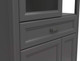 Миниатюра изображения товара Шкаф с витриной Black Red White Jasmin REG1W2D1S (графит/дуб артизан)