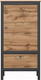 Миниатюра изображения товара Тумба Black Red White Loft REG1D1S/60 (дуб вотан/черный)