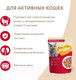 Миниатюра изображения товара Влажный корм для кошек Мнямс Кусочки в соусе с телятиной для активных кошек / 540157 (85г)