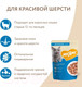 Миниатюра изображения товара Влажный корм для кошек Мнямс Кусочки в соусе с форелью для красивой шерсти / 540201 (85г)