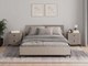Миниатюра изображения товара Двуспальная кровать Black Red White Domenica LOZ160x200 с подъемным механизмом (глиняный серый)
