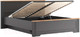 Миниатюра изображения товара Двуспальная кровать Black Red White Jasmin LOZ160x200 с подъемным механизмом (графит/дуб артизан)