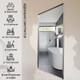 Миниатюра изображения товара Зеркало Emze Rain 50x90 / RAIN.50.90.ARG (серебристый)