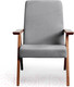 Миниатюра изображения товара Кресло мягкое Мебельград Калгари Стандарт (мора серый)