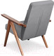 Миниатюра изображения товара Кресло мягкое Мебельград Калгари Стандарт (мора серый)