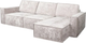 Миниатюра изображения товара Диван угловой Мебельград Тулон-7 Стандарт (тиффани бежевый)