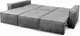 Миниатюра изображения товара Диван угловой Мебельград Тулон-9 Стандарт  (аликанте серый)