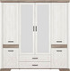 Миниатюра изображения товара Шкаф Black Red White Marselle SZF6D2S (ясень снежный/дуб сонома темный)