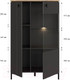 Миниатюра изображения товара Шкаф Black Red White San Gimignano REG1D1W/140 с подсветкой (антрацитовый/дуб нокс)