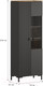 Миниатюра изображения товара Шкаф с витриной Black Red White San Gimignano REG1D1W (антрацитовый/дуб нокс)