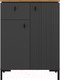 Миниатюра изображения товара Тумба Black Red White San Gimignano KOM2D1S (антрацитовый/дуб нокс)