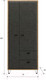 Миниатюра изображения товара Шкаф Black Red White Grace SZF2D2S (дуб наварра/графит)