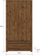 Миниатюра изображения товара Шкаф Black Red White Kada S404-SZF2D1S (дуб April)