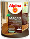 Миниатюра изображения товара Масло для древесины Alpina Для террас, лестниц и мебели шелковисто-глянцевое (750мл, бразильский палисандр)