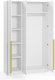 Миниатюра изображения товара Шкаф Soma Lord Gold 120x200 (белый)