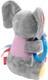 Миниатюра изображения товара Игрушка для собак Gigwi Plush Friendz Слон с кольцом 85050