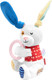 Миниатюра изображения товара Игрушка для собак Gigwi Plush Friendz Заяц с кольцом 85051