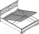 Миниатюра изображения товара Двуспальная кровать Black Red White Marselle LOZ160x200 с подъемным механизмом (ясень снежный/дуб сонома темный)